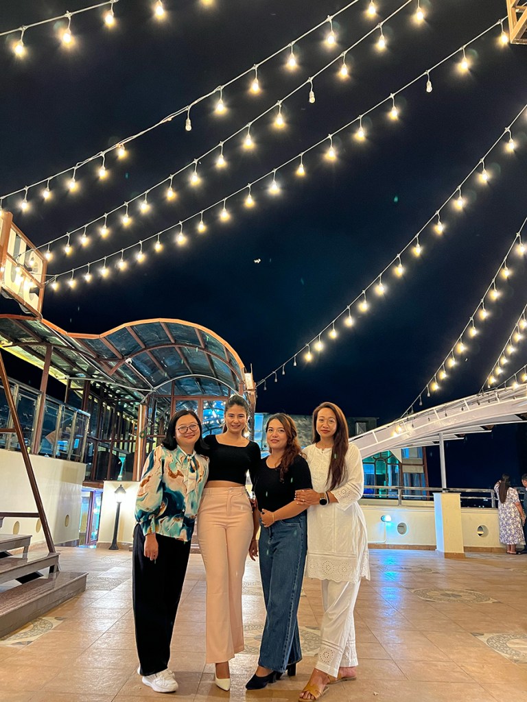 Sunita with 3 Female Oganizers WordCamp Kathmandu 2023